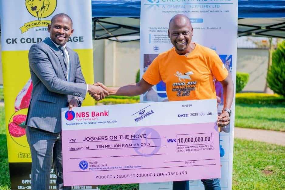 Token of thanks from JOM Marathon.
